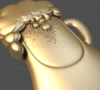 3D model A mug of beer (STL)