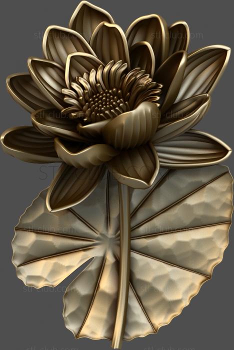 3D model Water lily panel (STL)