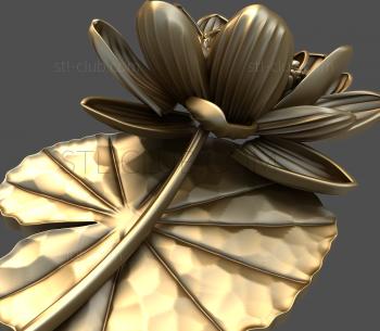 3D model Water lily panel (STL)