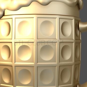 3D model  panel beer mug (STL)