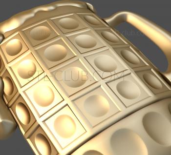 3D model  panel beer mug (STL)