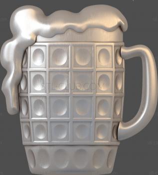 3D model  panel beer mug (STL)