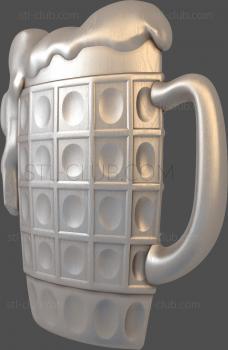 3D model  panel beer mug (STL)