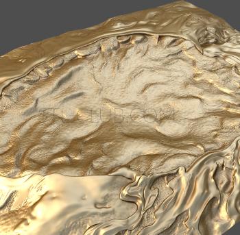 3D model Mountains on the map (STL)