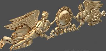 3D model Angels and coat of arms (STL)