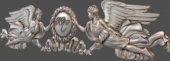 3D model Angels and coat of arms (STL)