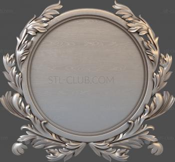 3D model Frame in acanthus leaves (STL)