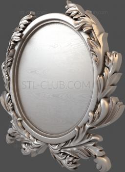 3D model Frame in acanthus leaves (STL)