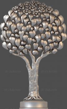 3D model A tree with fruits and flowers (STL)