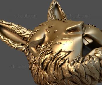 3D model Hare's head (STL)