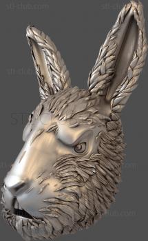 3D model Hare's head (STL)