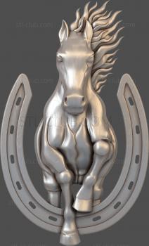 3D model Horse and horseshoe (STL)