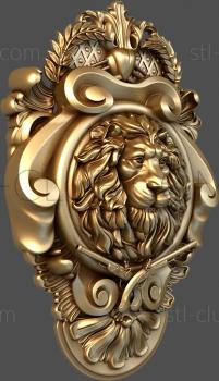 3D model Coat of arms with lion's head (STL)