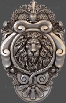 3D model Coat of arms with lion's head (STL)