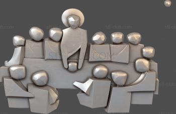 3D model The last supper stylization (STL)