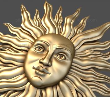 3D model Sun with a face (STL)