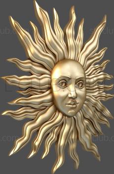 3D model Sun with a face (STL)