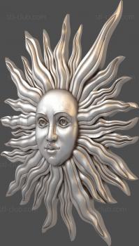 3D model Sun with a face (STL)