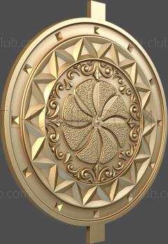 3D model Slavic round shield (STL)