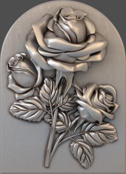 3D model Two roses on the stove (STL)