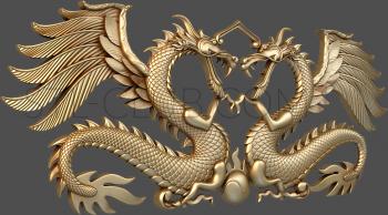 3D model Dragons of symmetry (STL)