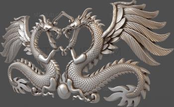 3D model Dragons of symmetry (STL)