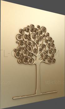 3D model A tree with swirls (STL)