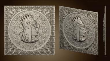 3D model Decorative pannoGolova Tsar (STL)