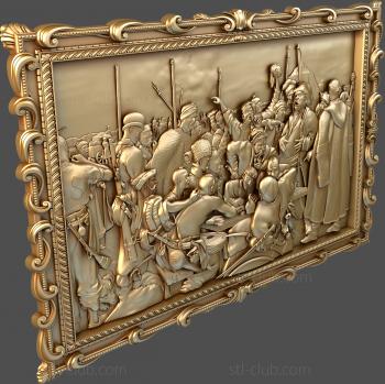 3D model Cossacks write a letter (STL)