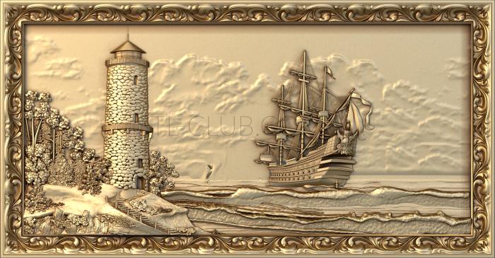 3D model Lighthouse ship frame (STL)