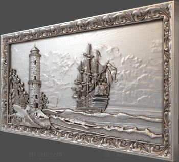 3D model Lighthouse ship frame (STL)
