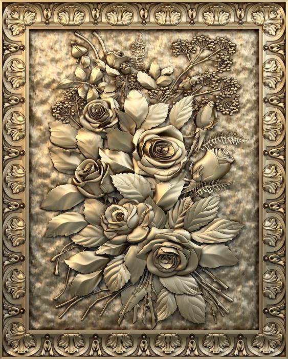 3D model Framed roses (STL)