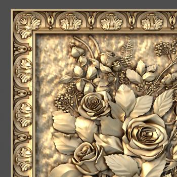 3D model Framed roses (STL)