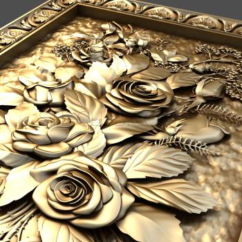 3D model Framed roses (STL)