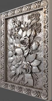 3D model Framed roses (STL)