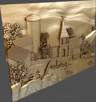 3D model Village in the mountains-2 (STL)