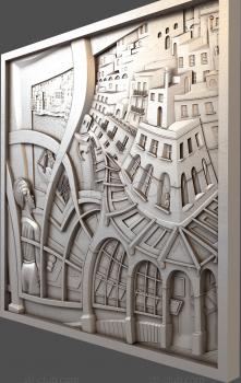 3D model Etching by Escher Mauritz (STL)