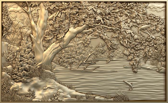 3D мадэль Дерево над водой (STL)