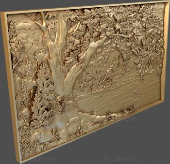 3D мадэль Дерево над водой (STL)