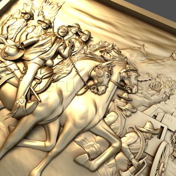 3D model Battle of the horsemen (STL)