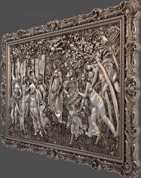 3D model Sandro Botticelli's Spring frame-1 (STL)