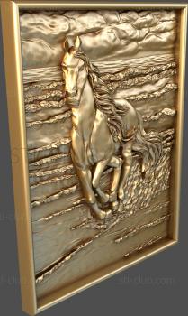 3D мадэль Конь у реки (STL)
