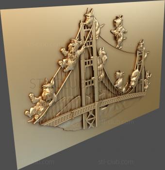 3D мадэль Собаки на лондонском мосту (STL)