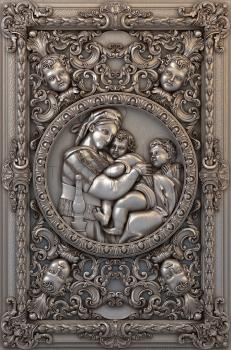 3D model Madonna and child and angel-1 (STL)