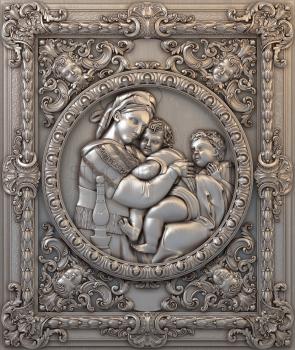 3D мадэль Мадонна с младенцем и ангел (STL)