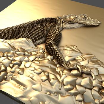 3D model Monitor lizard (STL)