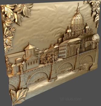 3D model Temple by the bridge (STL)