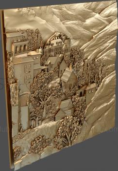 3D model Mountain village (STL)