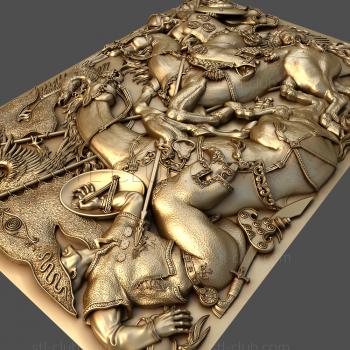 3D model Battle of the warriors (STL)