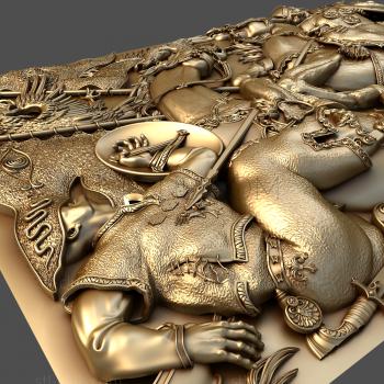 3D model Battle of the warriors (STL)